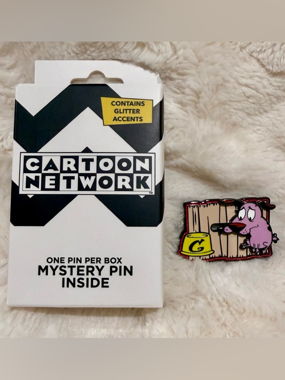 Buckle-Down Courage The Cowardly Dog Sliding Blind Box Enamel Pin